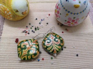 Celadon earrings