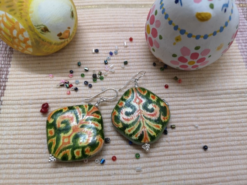 Celadon earrings