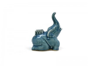 Blue Elephant Small Vase