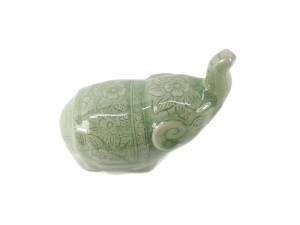 Celadon Elephant with cloth