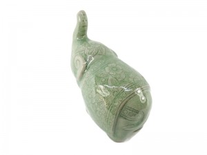Celadon Elephant with cloth