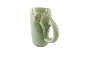 Elephant Beer Celadon Mug