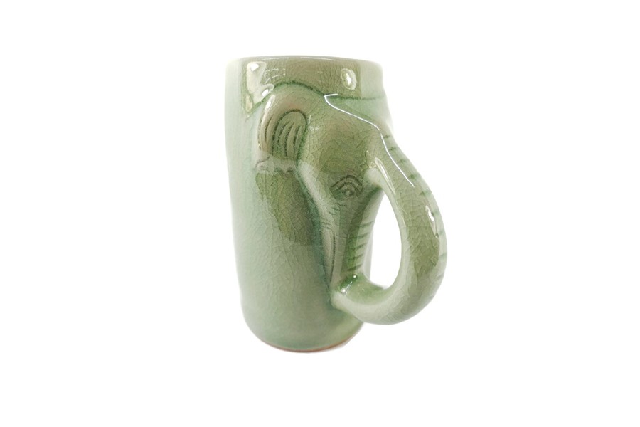 Elephant Beer Celadon Mug