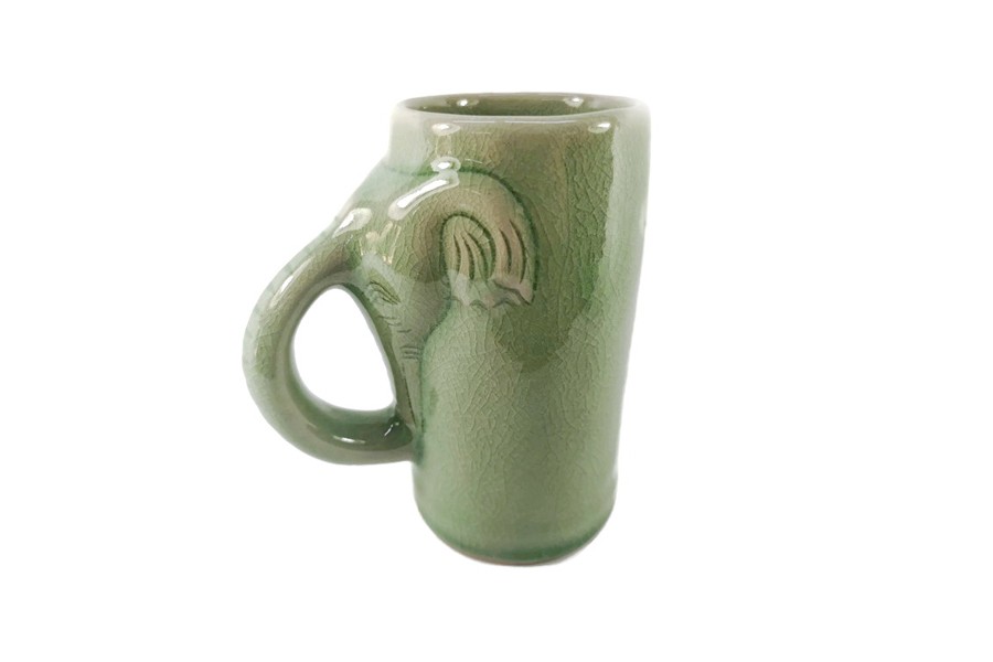 Elephant Beer Celadon Mug