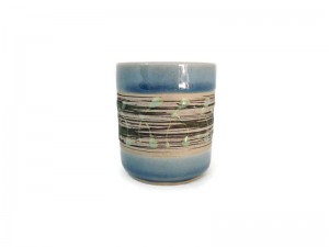 Blue Celadon Cup Art Design