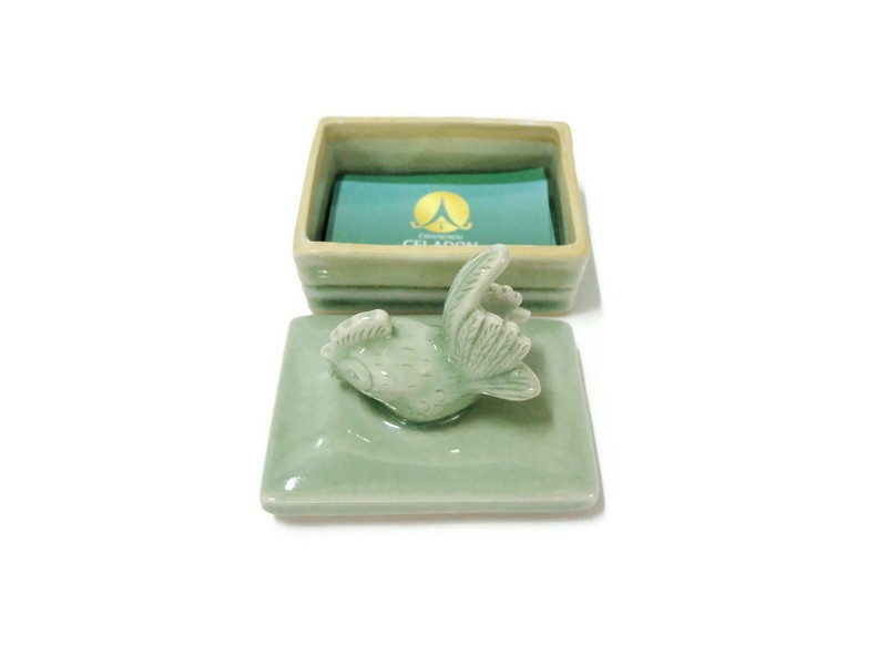 Celadon Name Card Box Chicken Top