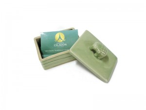 Celadon Name Card Box Elephant Top