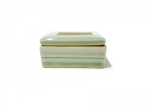 Celadon Name Card Box Elephant Carved