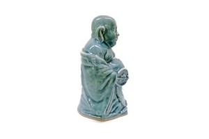 Blue Celadon Happy Budha