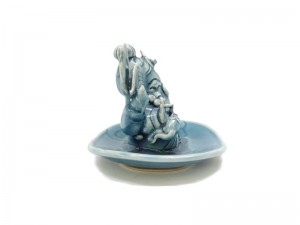 Celadon Ganesha - XS with Elephant Tray