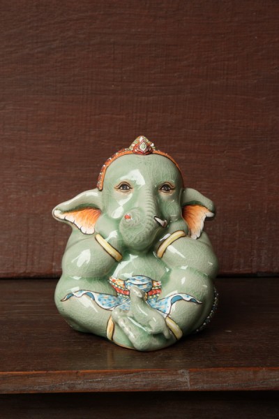 Large Ganesha Baby - Handpainted.
