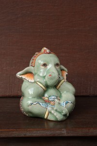 Large Ganesha Baby - Handpainted.