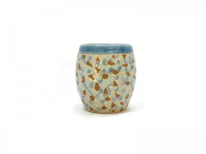 Celadon Mosaic Big Cup