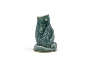 Blue Celadon Fish vase
