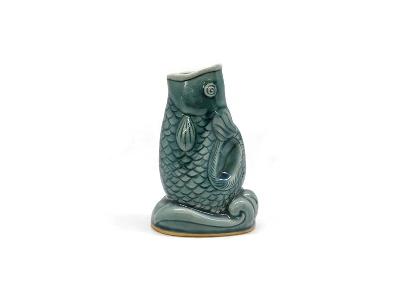 Blue Celadon Fish vase
