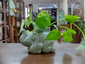 Celadon Elephant vase