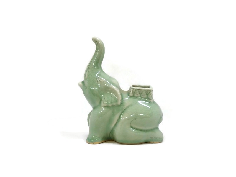 Celadon Elephant vase
