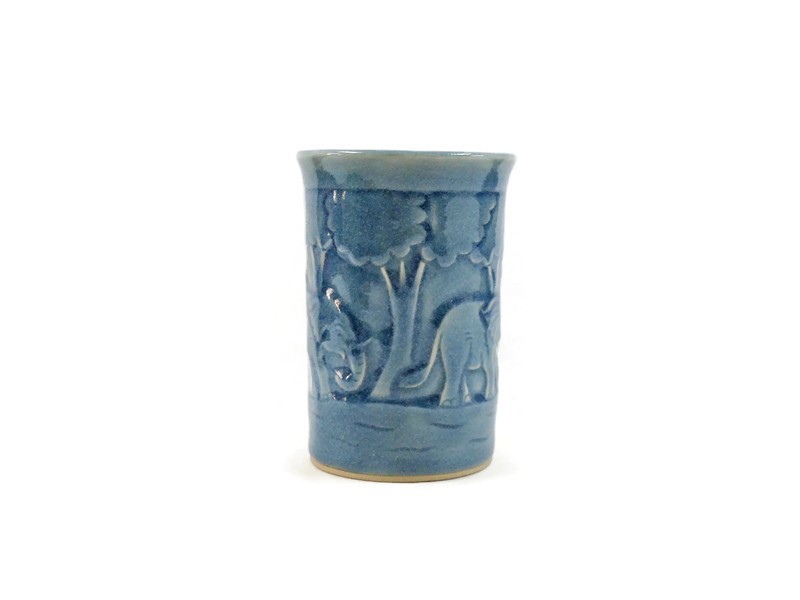 Elephant Junkle Tall Celadon Cup