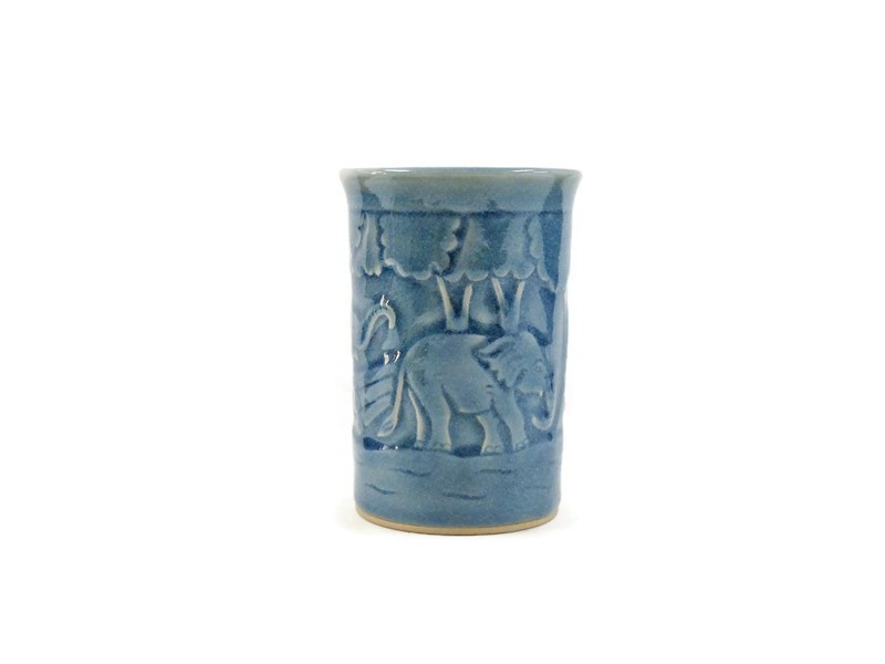 Elephant Junkle Tall Celadon Cup