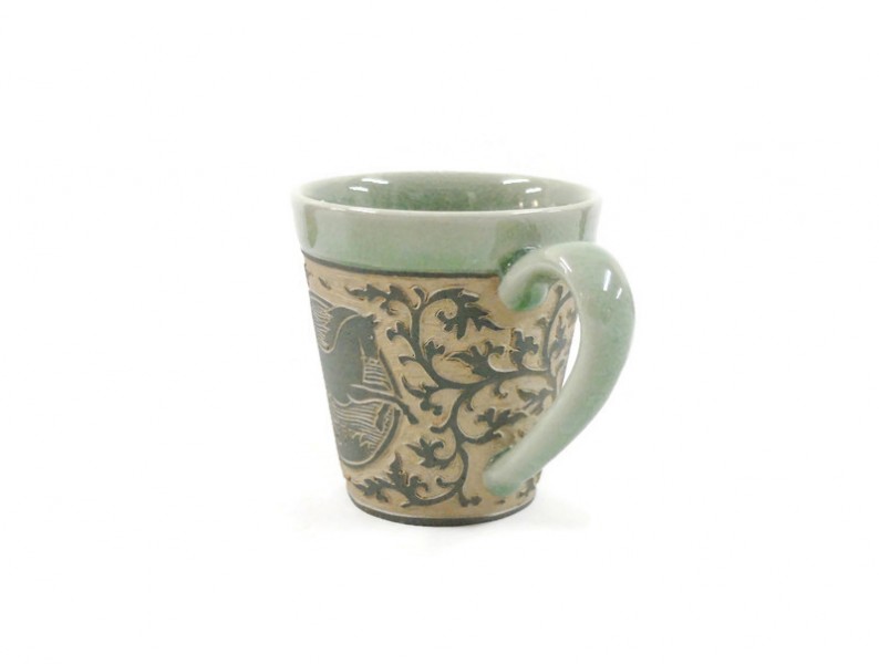 Hand-Carved Zodiac Mug 