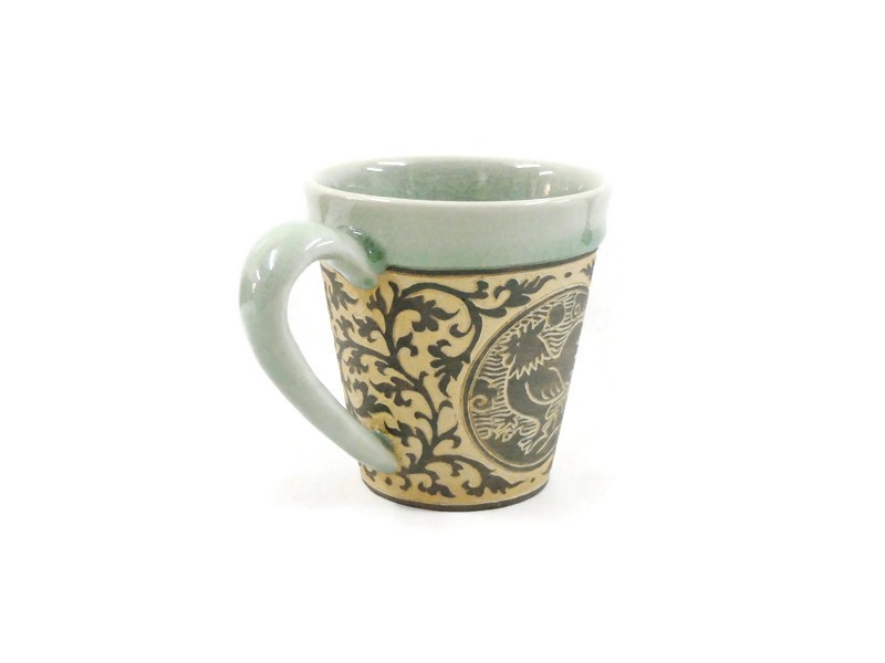 Hand-Carved Zodiac Mug 
