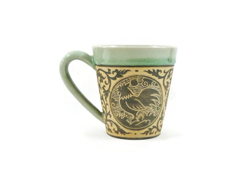 Hand-Carved Zodiac Mug 