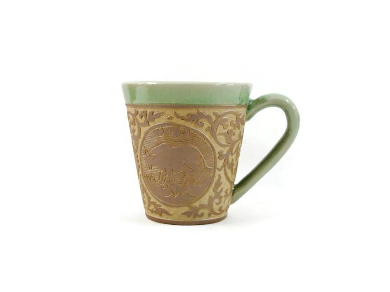 Hand-Carved Zodiac Mug 