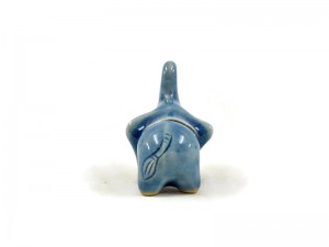 Blue Celadon Tiny Elephant Card Holder