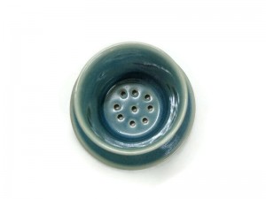 Blue Celadon Dripper Elephant painted