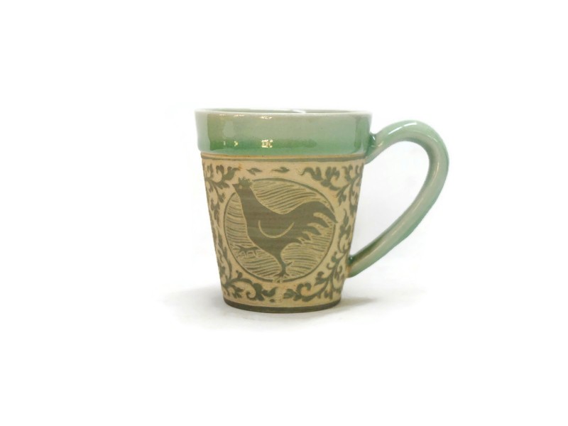Hand-Carved Zodiac Mug 