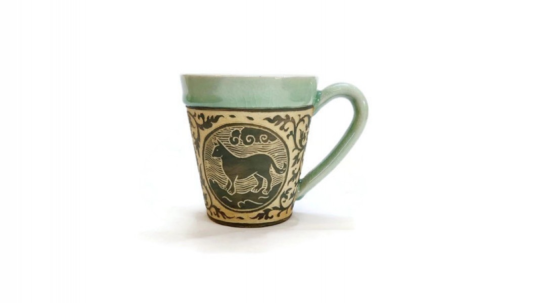 Hand-Carved Zodiac Mug 