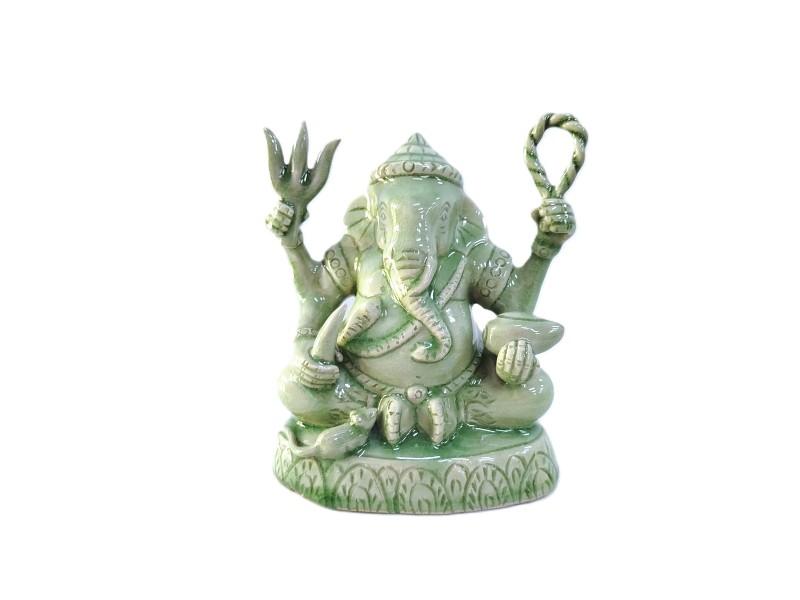 Celadon Ganesha Sculpture, 7