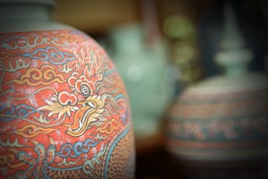 Big dragon vase.