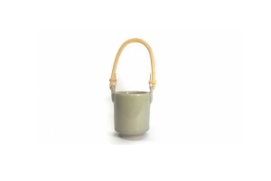 Celadon Basket - ตะกร้าศิลาดลเล็กหูหวาย