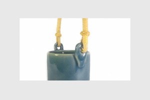 CELADON BASKET - ตะกร้าศิลาดลเล็กหูหวาย