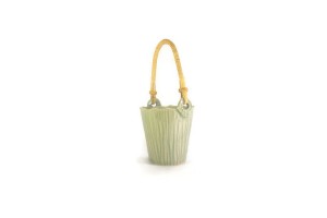 Celadon Basket - ตะกร้าศิลาดลเล็กหูหวาย