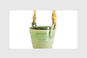 Celadon Basket - ตะกร้าศิลาดลเล็กหูหวาย