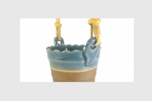 Celadon Basket - ตะกร้าศิลาดลเล็กหูหวาย
