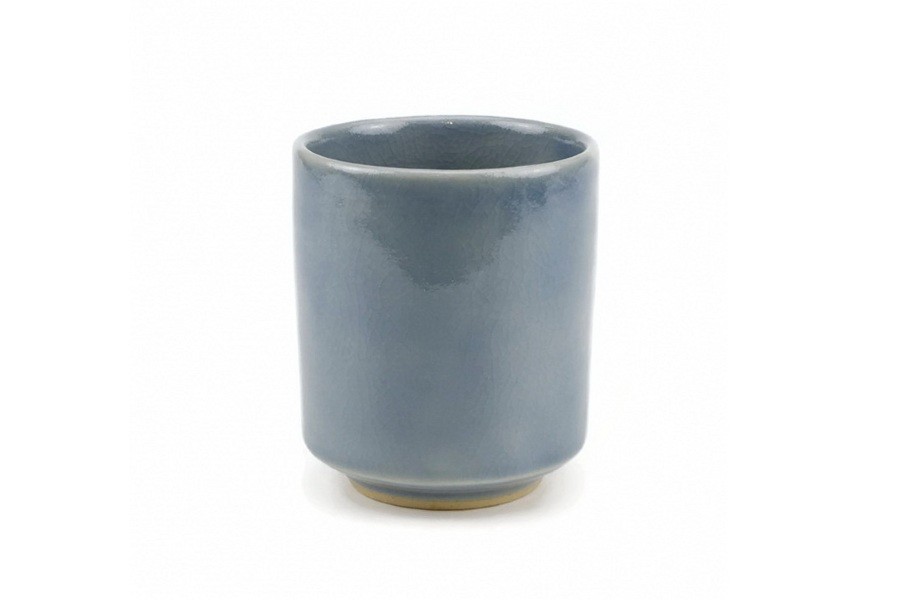 Elephant Mug แก้วมัคทรงกระบอกใหญ่หัวช้างเคลือบสีน้ำเงิน