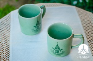 แก้วมัคศิลาดล โลโก้จังหวัดเชียงใหม่ 720 YEARS CHIANG MAI CELABRATION COFFEE MUG WITH SILK BOX