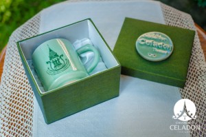 แก้วมัคศิลาดล โลโก้จังหวัดเชียงใหม่ 720 YEARS CHIANG MAI CELABRATION COFFEE MUG WITH SILK BOX