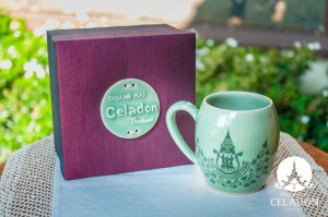 แก้วมัคศิลาดล โลโก้จังหวัดเชียงใหม่ 720 YEARS CHIANG MAI CELABRATION COFFEE MUG WITH SILK BOX