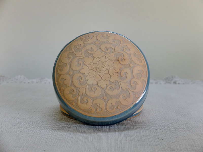 Large Tumbler Box TC Kanok Design Blue Celadon