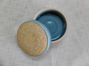 Large Tumbler Box TC Kanok Design Blue Celadon