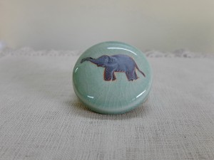 Small Tumbler Box Brown Elephant