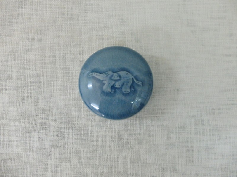 Small Tumbler Box Elephant Blue Celadon