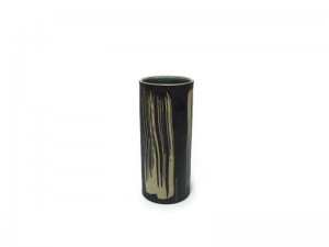 Tumbler Blue Celadon vase with coffee grounds design
