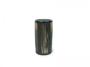 Tumbler Blue Celadon vase with coffee grounds design