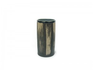 Tumbler Blue Celadon vase with coffee grounds design