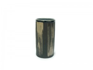 Tumbler Blue Celadon vase with coffee grounds design